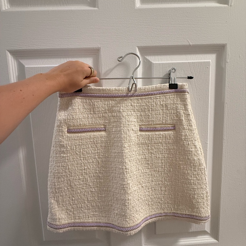 Maje Tweed Mini Skirt